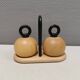 Pepper and salt grinders designed by jörgensen and nissen for bodum Denmark