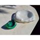 2 cendriers ou vide poche marbre blanc et malachite