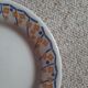 Compotier - piedouche - cake dish - ceramic hb cm - yellow and royal blue
