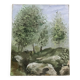 Small oil on canvas countryside landscape