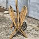 Vintage wicker and rattan magazine rack