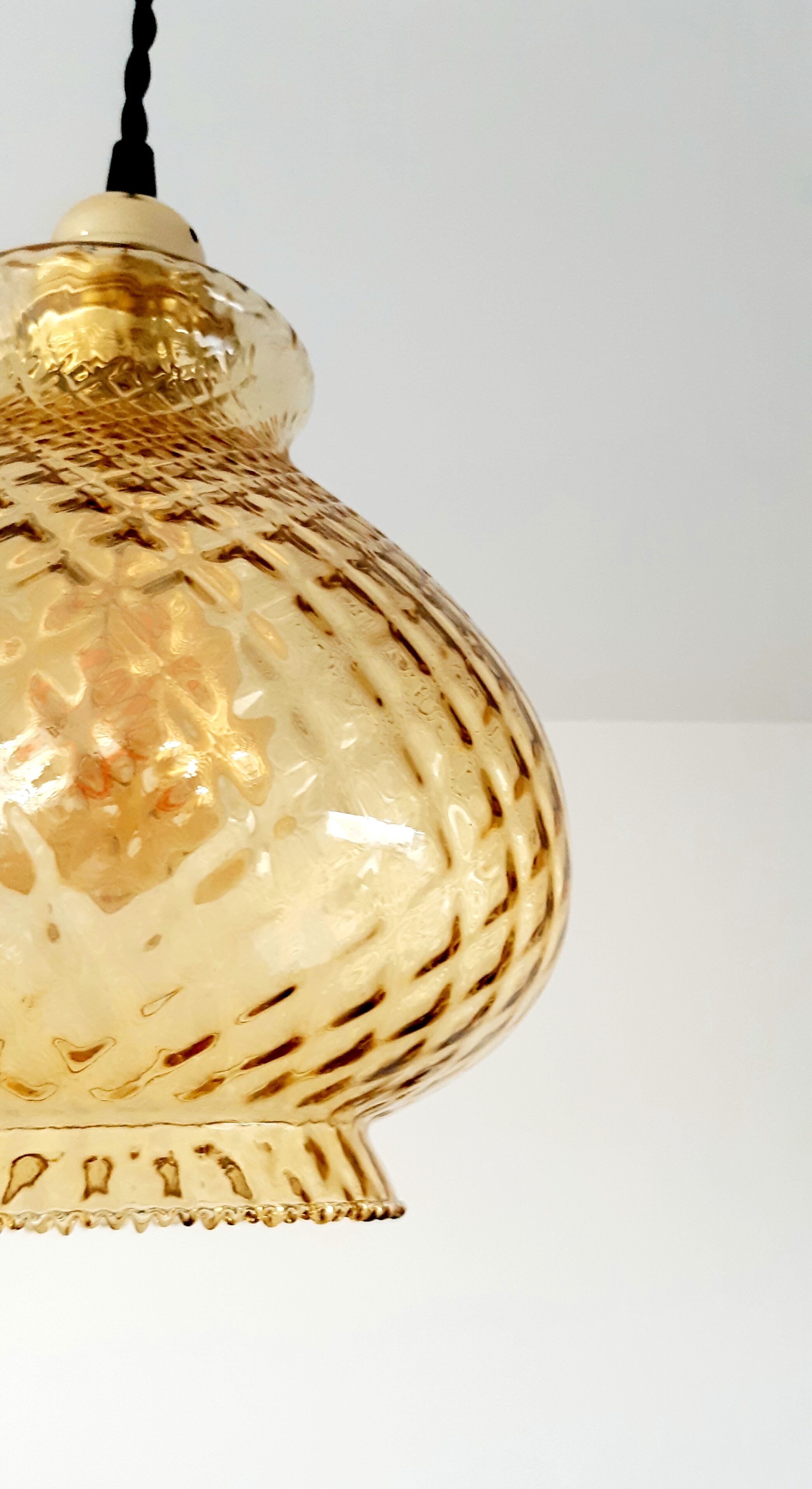 Golden vintage suspension