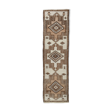 3X10 Turkish Vintage Runner Rug, 3x10 Runner Rug, 325x90Cm