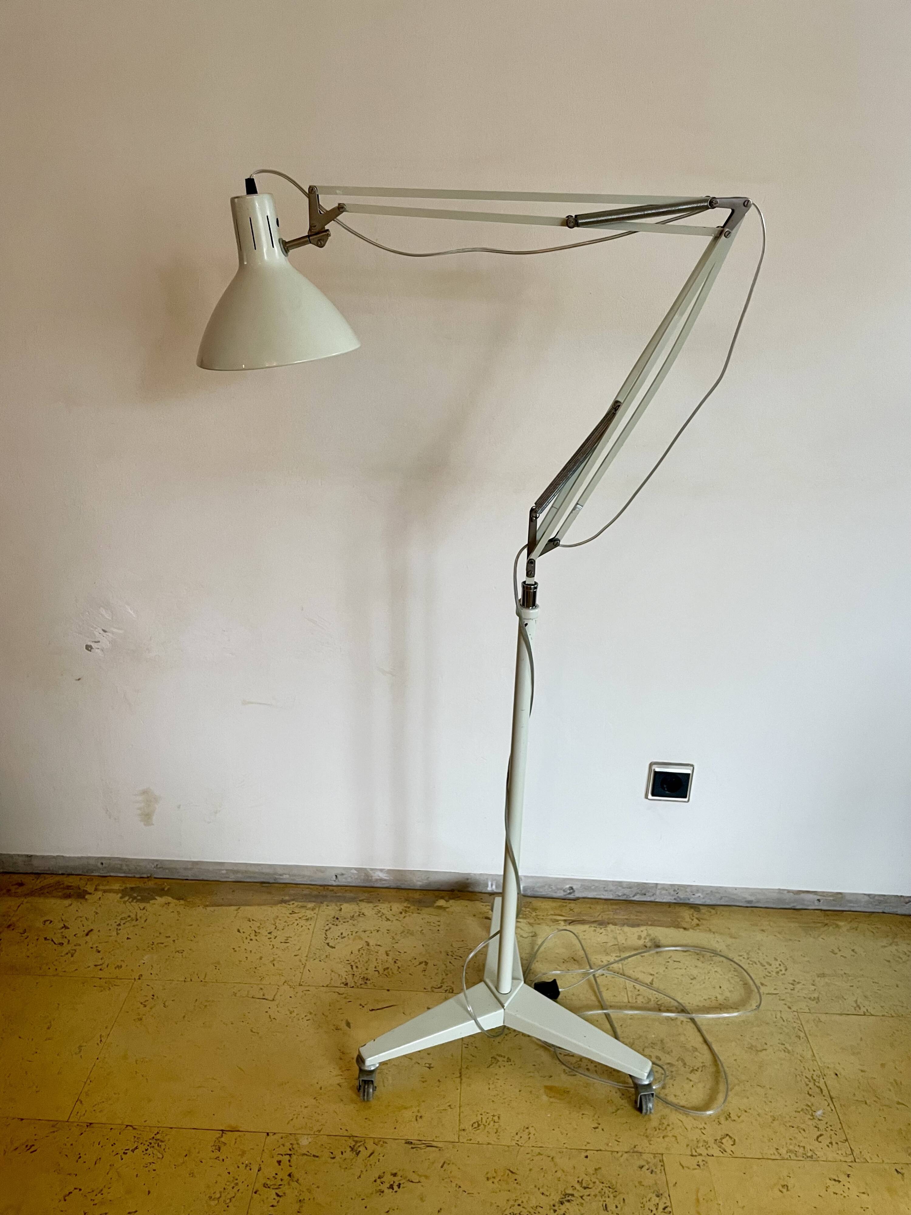 Adjustable and rollable standing light by H. Busquet for Hala Zeist