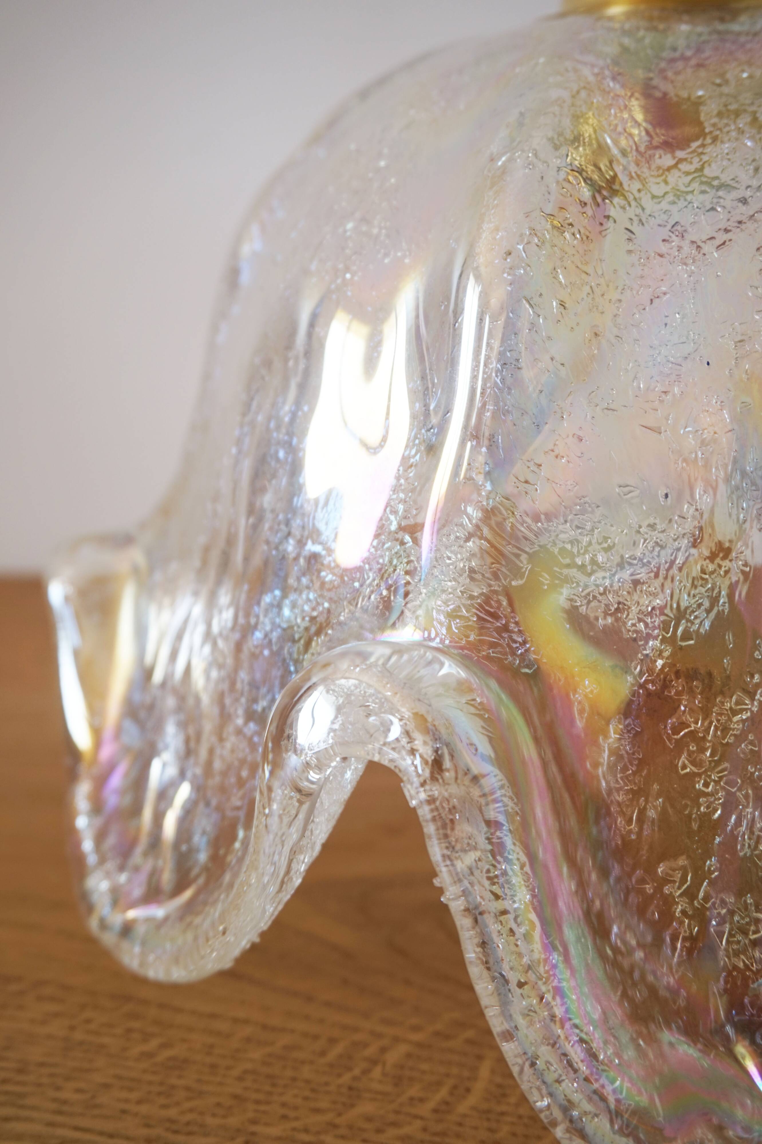 Murano glass flower globe stroller