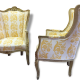 Pair of wing chairs