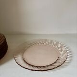 Set of 11 Arcoroc flat plates ~ Rosaline