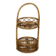 Vintage Italian Bamboo Bar Basket, 1960s