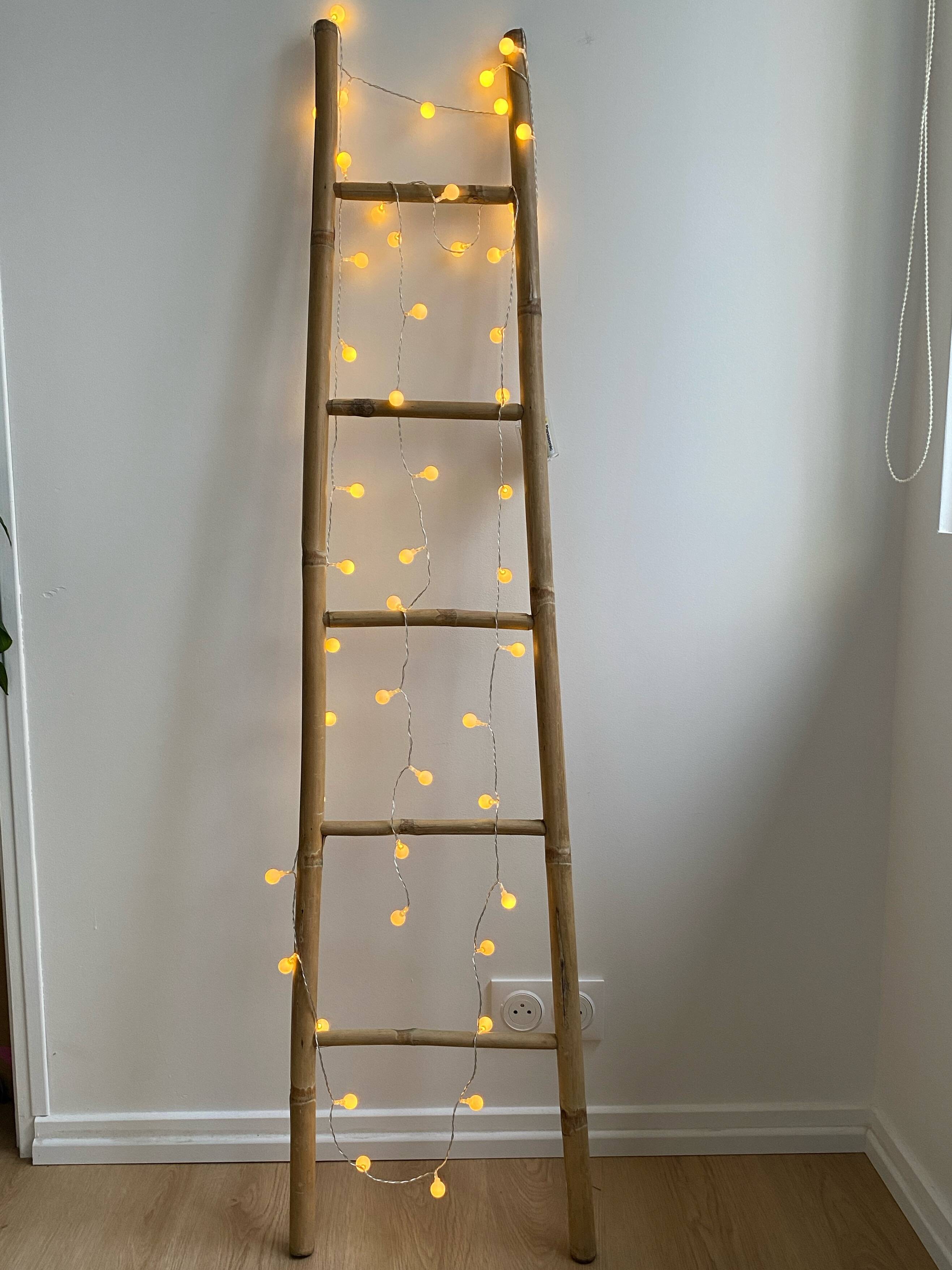 Decorative vintage bamboo ladder