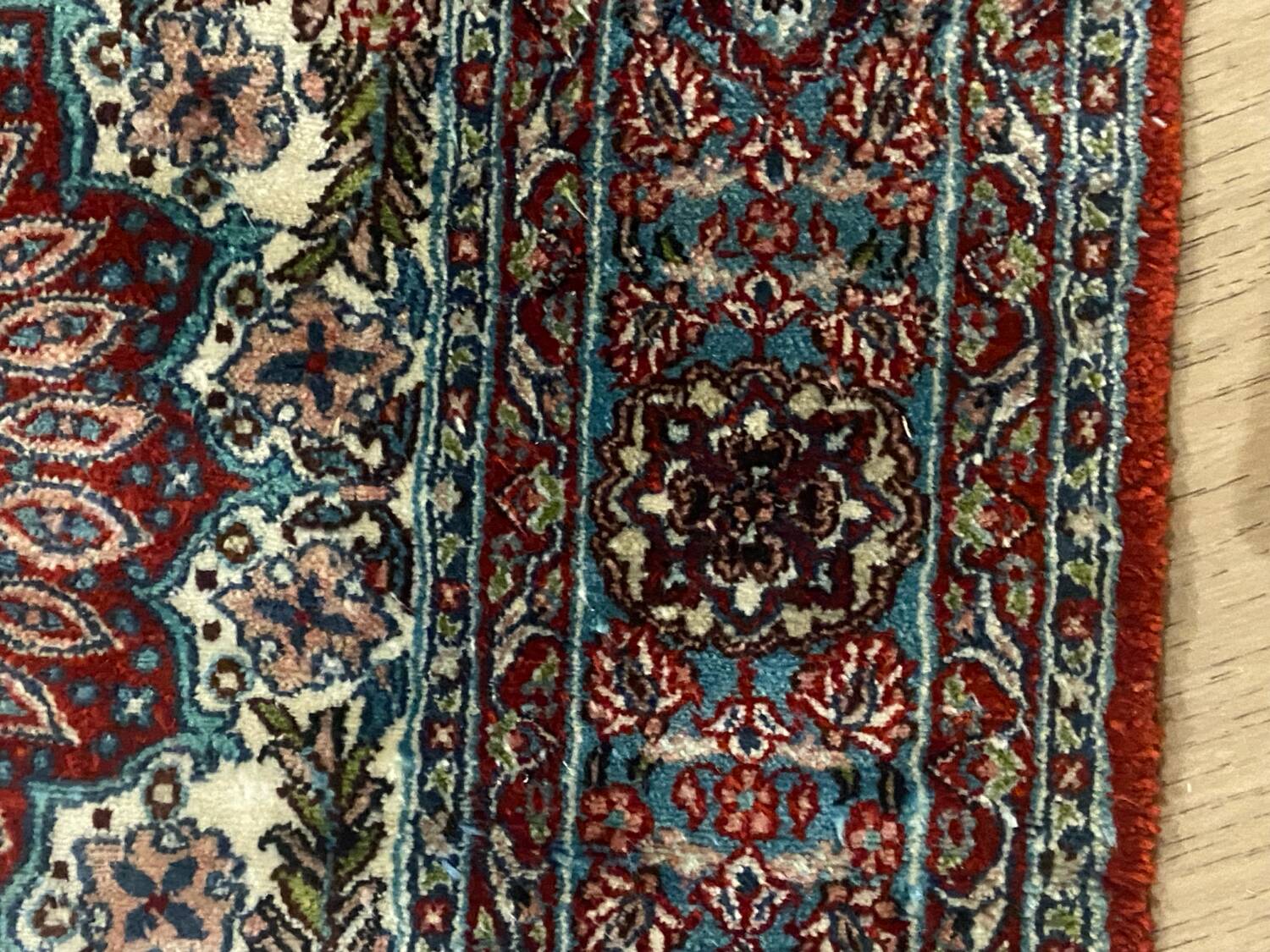 Handmade Persian silk carpet