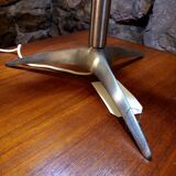 Chrome lamp and plexiglass on foot 3 sides