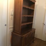 Old library in massive oak