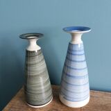 Stoneware soliflore vases