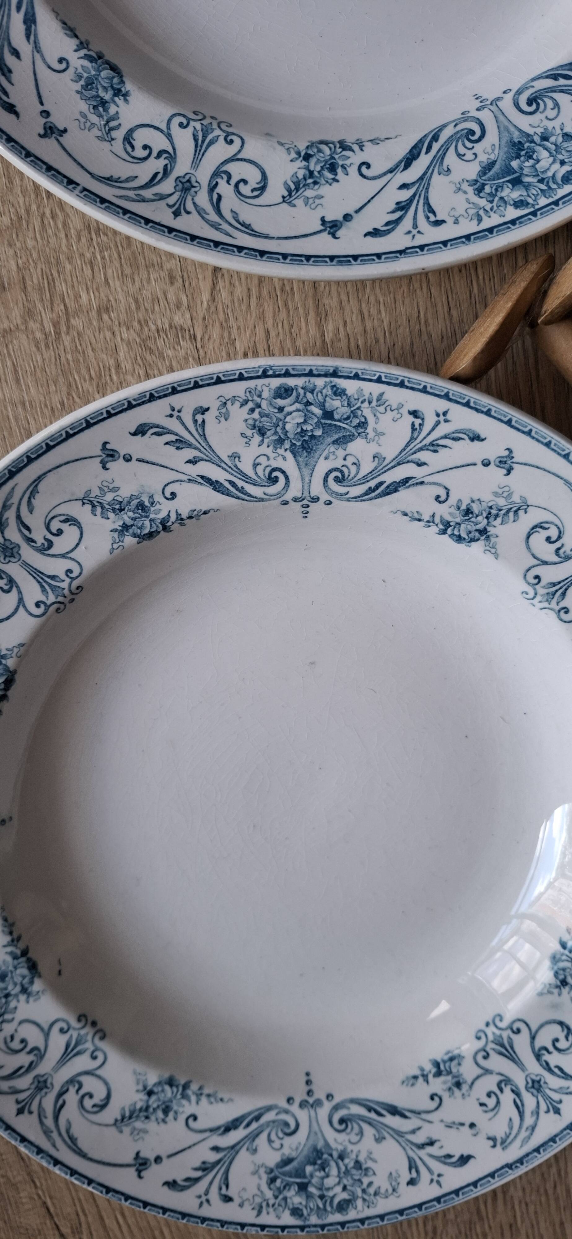 Set 4 assiettes Louis XVI BFK 1920