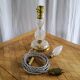 Crystal and brass lamp