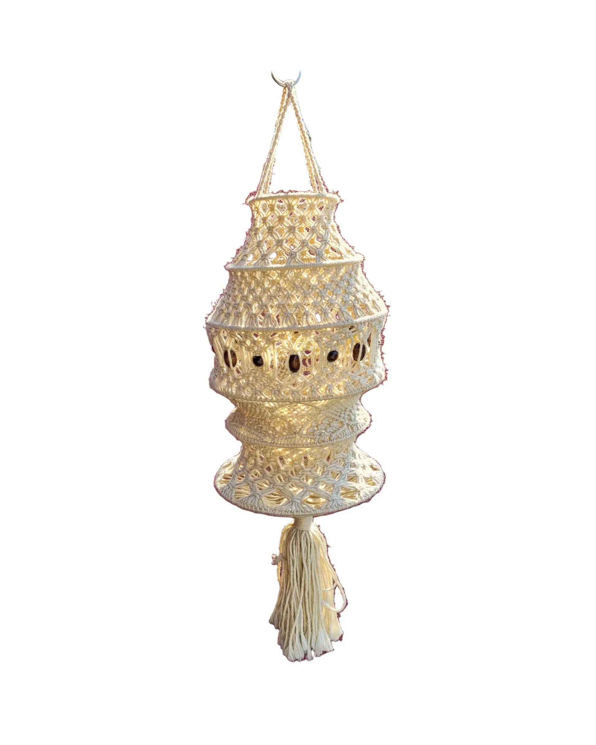 Vintage macramé suspension