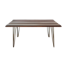 Wood and resin table