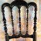 Child's Chair Napoleon III in Blackened Wood and Cane – Late 19th Century