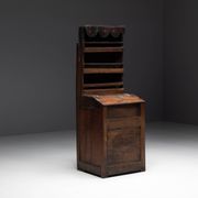 Primitive Folk Art Shelving Cupboard, France, 19th Century