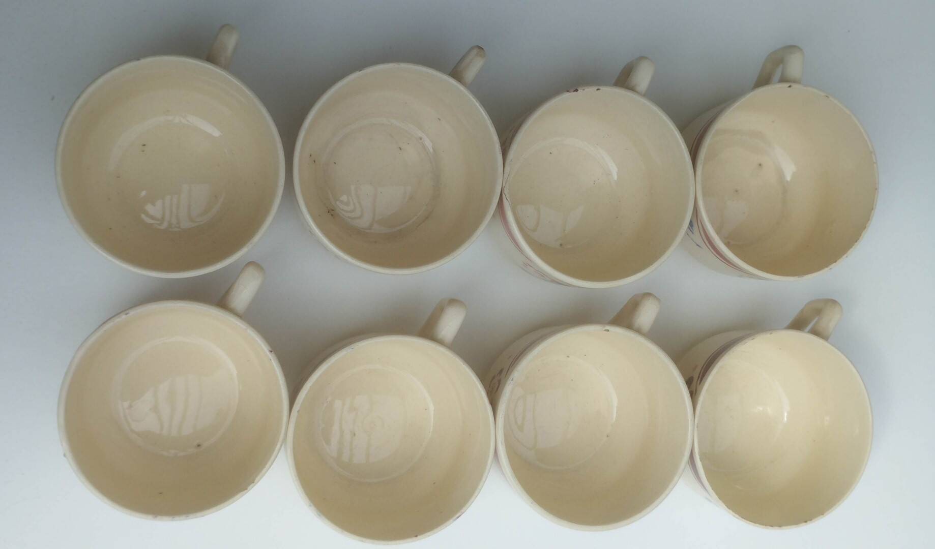 Lot of 8 Lunéville cups