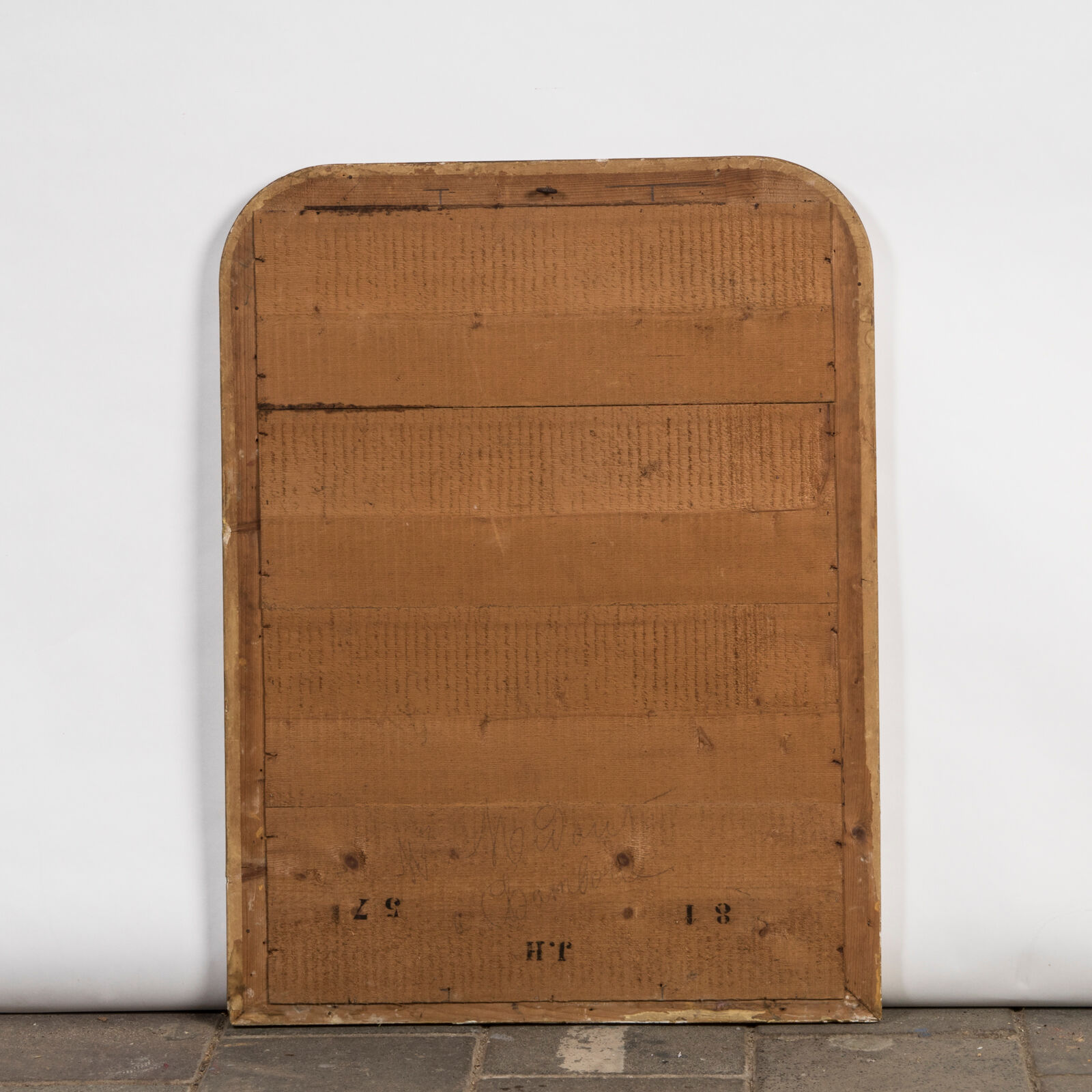 Mirror with floral etchings - 99x74cm