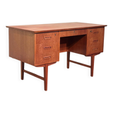 Danish teak freestanding desk