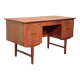 Danish teak freestanding desk
