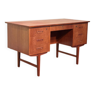 Danish teak freestanding desk