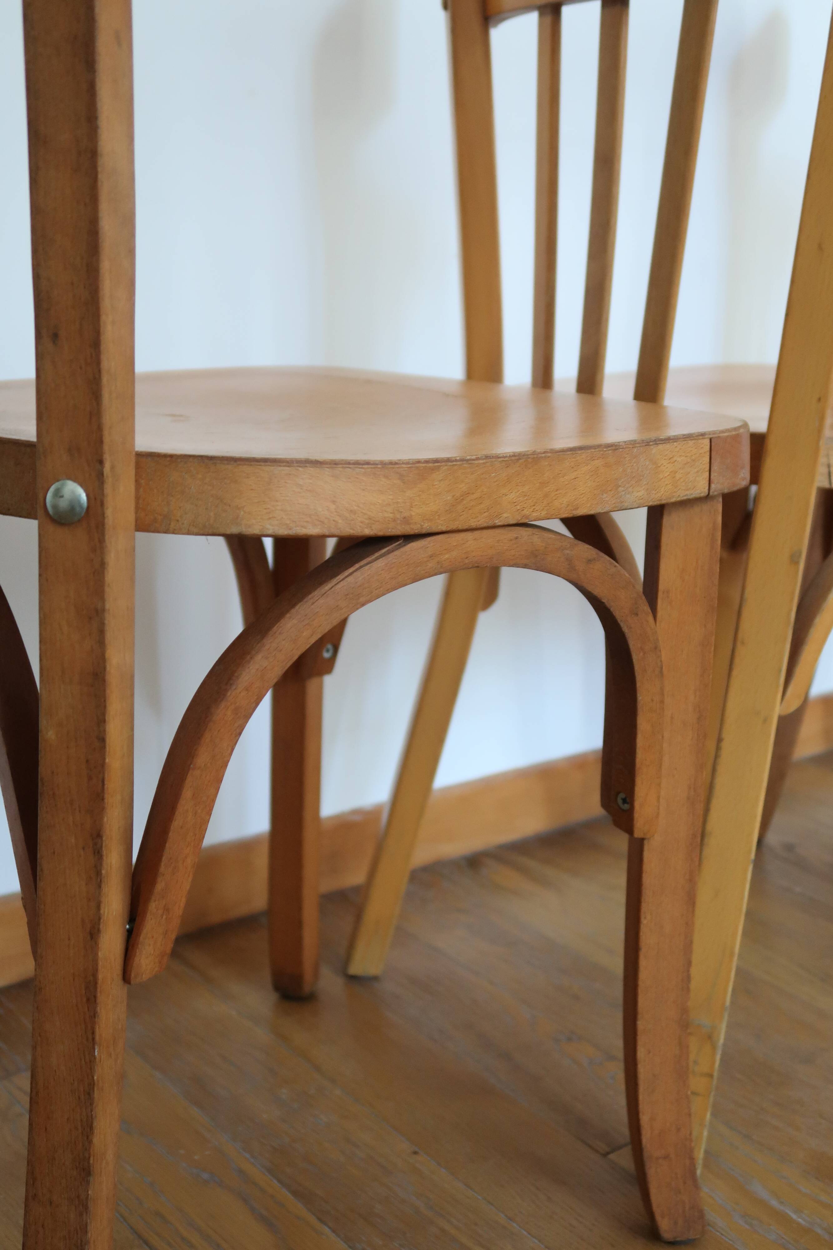 4 vintage bistro chairs