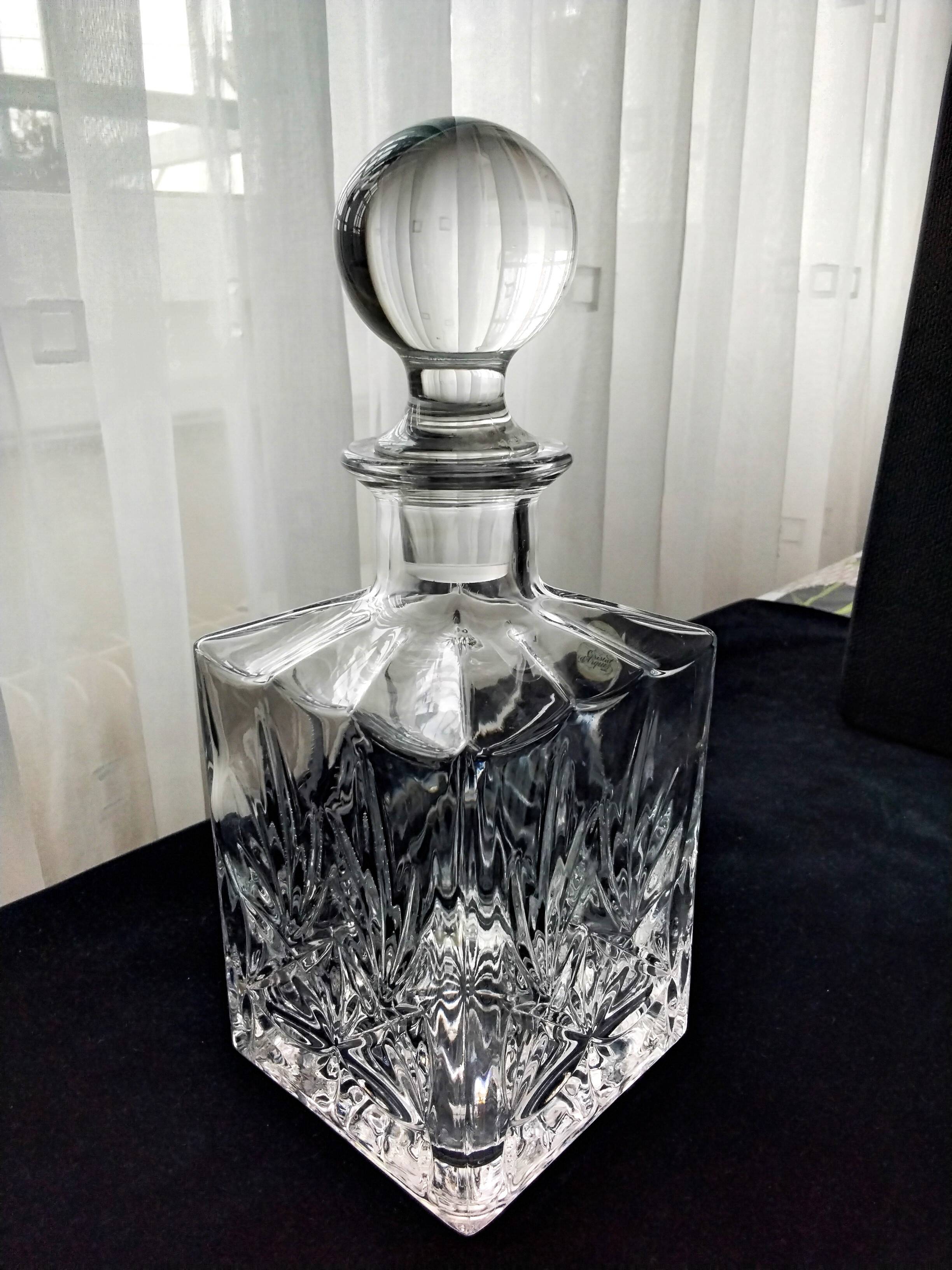 Arques crystal whiskey decanter