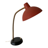 Vintage red and black articulated lamp