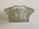 Cendrier massif ondulé mid century en verre bullé 1960 design italien