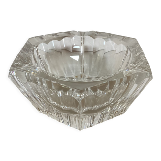 Empty pocket hexagon ashtray faceted val saint Lambert