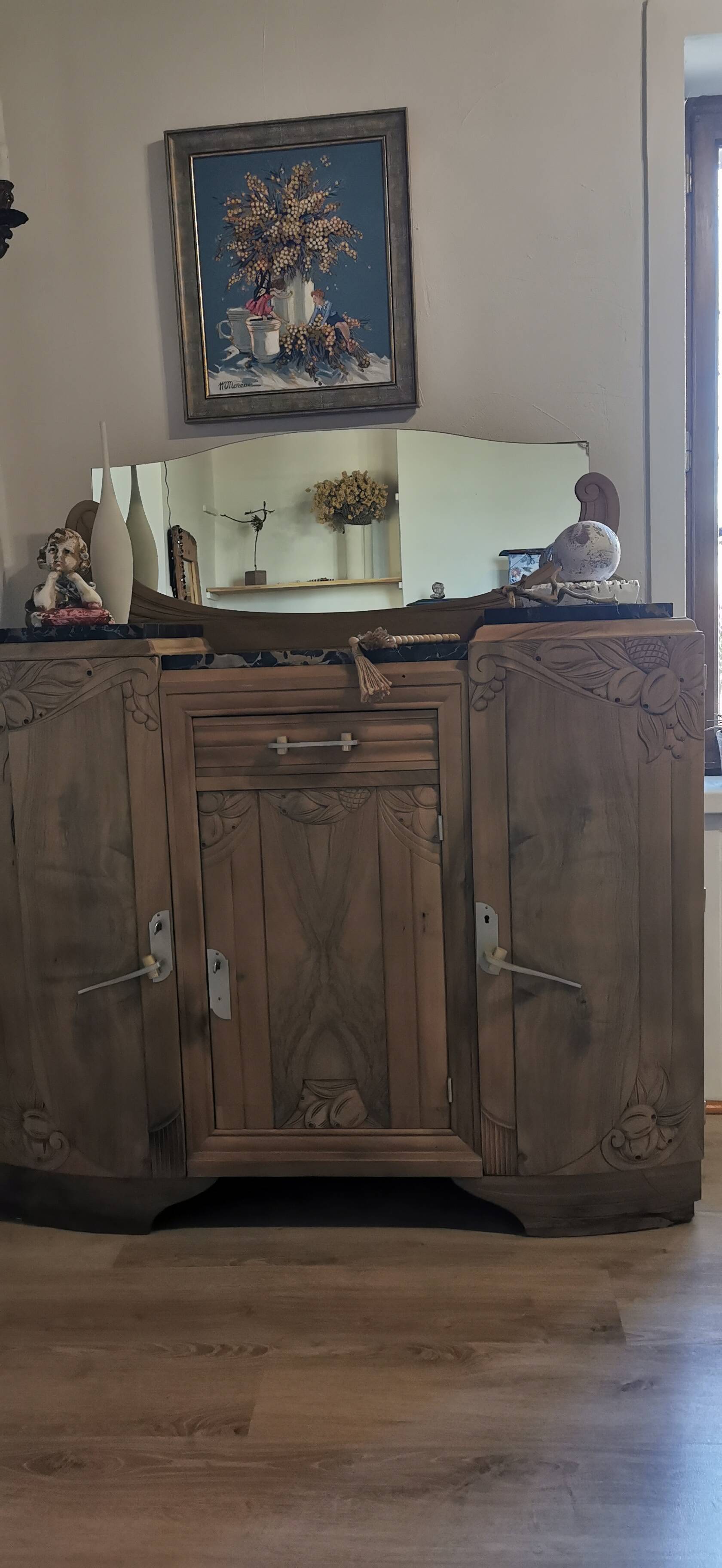 Art Deco Sandblasted Buffet