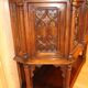 Credence in walnut 19th neo-gothic flamboyant