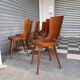 Set of 10 Baumann bistro chairs