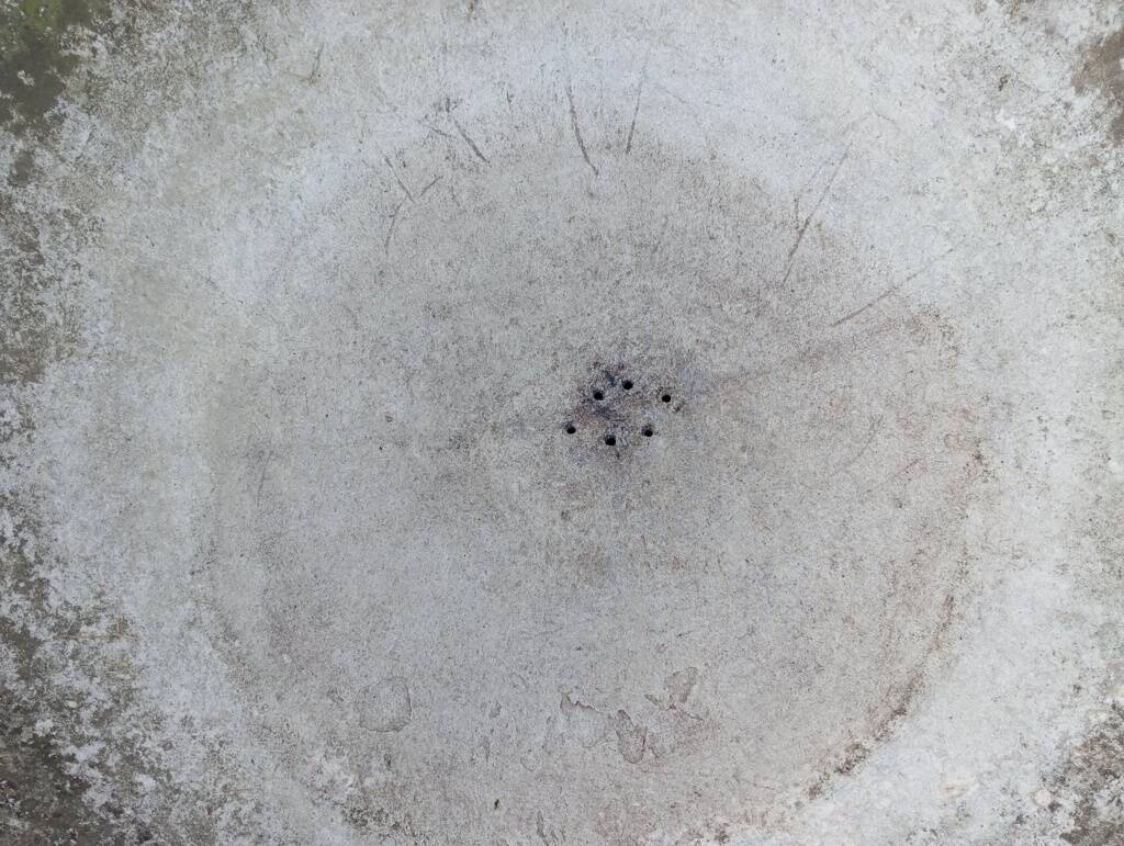 Paire de jardinières vasques années 50 fibrociment