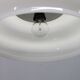 Italian mid-century glass pendant lamp chrome ceiling light 1960s