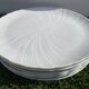 6 dessert plates in Godronnée porcelain from Limoges Bernardaud