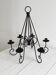 Chandelier suspendu en métal noir