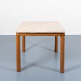 Vintage travertine dining table from Stilwood, Italy 1970