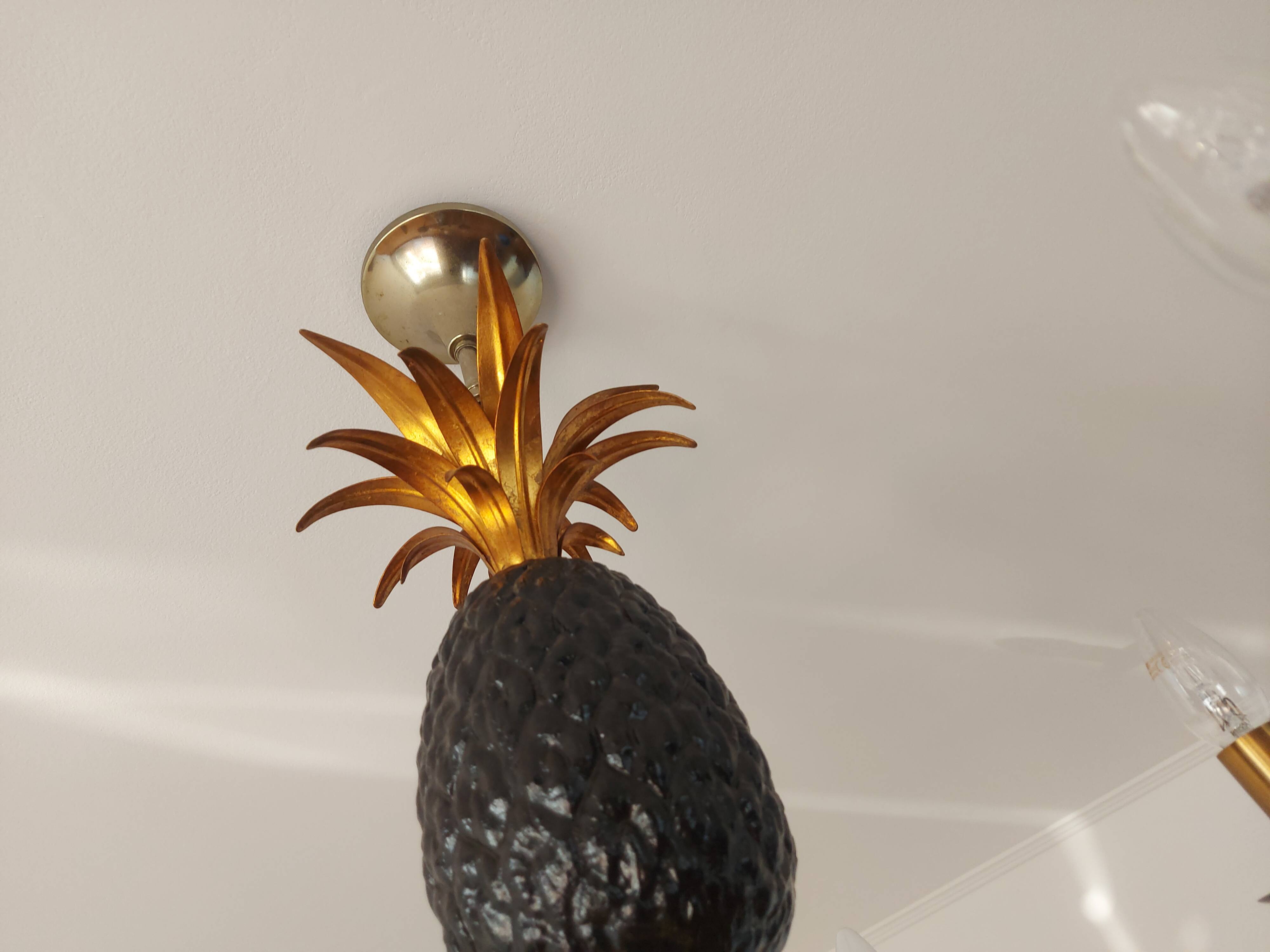 Pineapple chandelier from the 70'S in brass