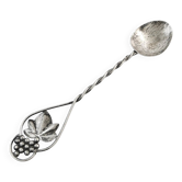 Cuillère à sel, moderne du milieu du siècle, argent, Pologne, années 1970