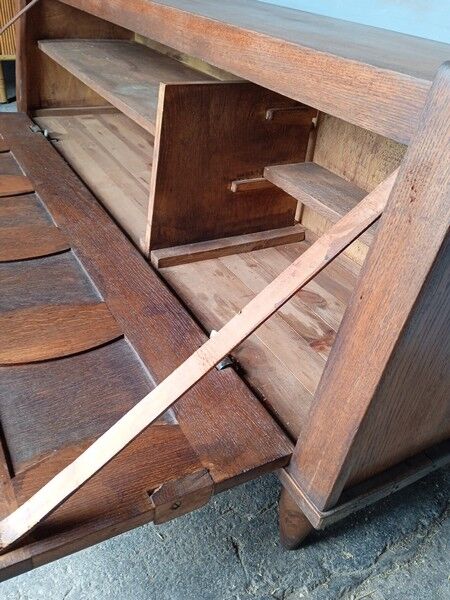 Sideboard in oak by Guillerme et Chambron 1950
