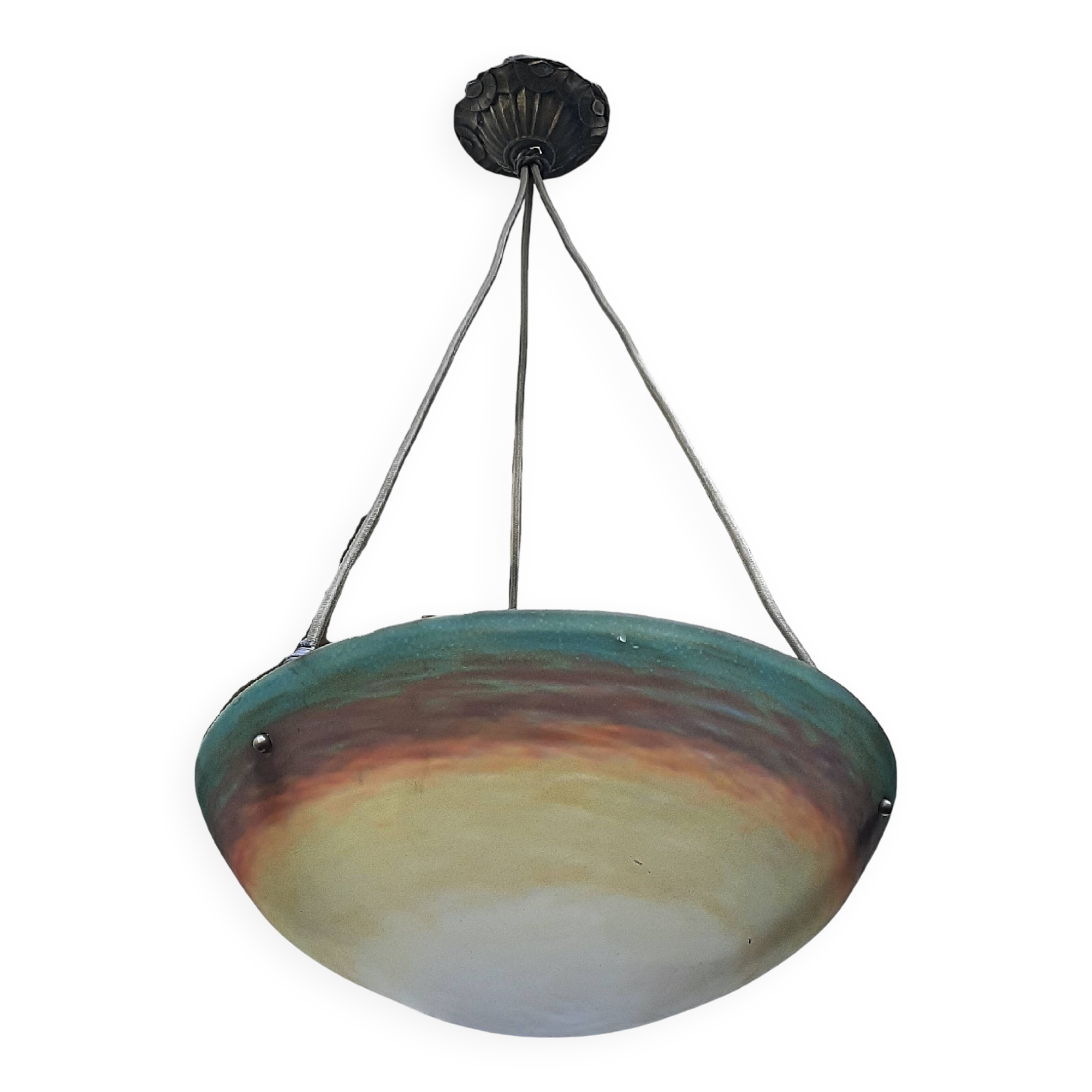 Muller brothers art deco pendant light