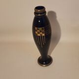 Soliflore Pinon Heuzé blue and gold Height 42 cm