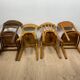 4 mismatched bistro chairs