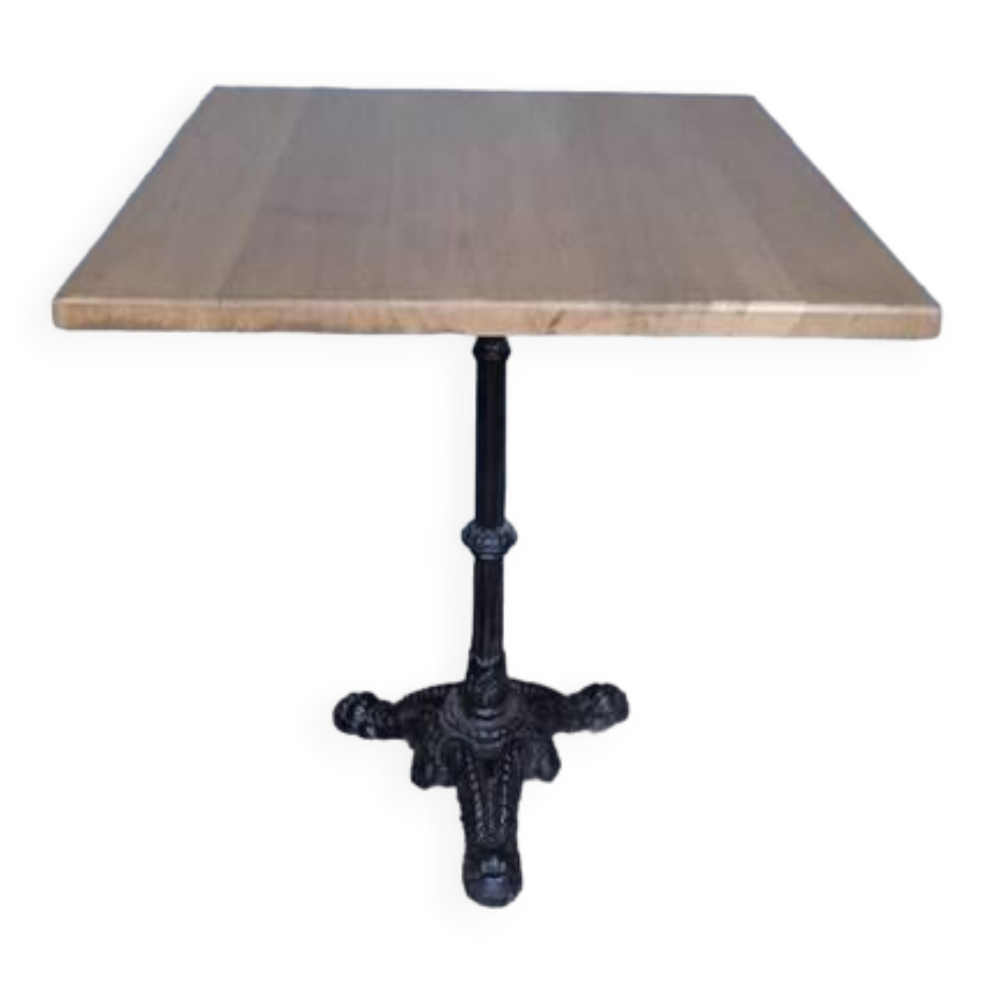 Bistro table(s) 60/60cm solid wood top pedestal table