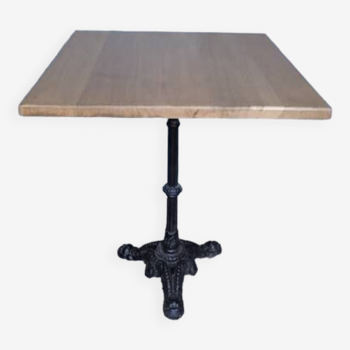 Bistro table(s) 60/60cm solid wood top pedestal table