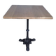 Bistro table(s) 60/60cm solid wood top pedestal table